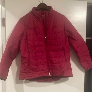 Pink Icebreaker 100% merino wool filled jacket! Womens large great condition